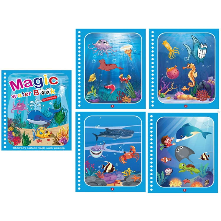 Magic Water Drawing Books for Kids,  Aniversário, Natal, Ano Novo, Presente para meninos e meninas, Ano Novo